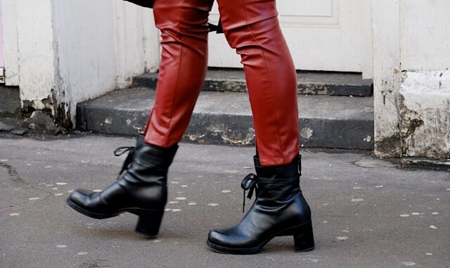 pantalon en cuir pantalon en cuir