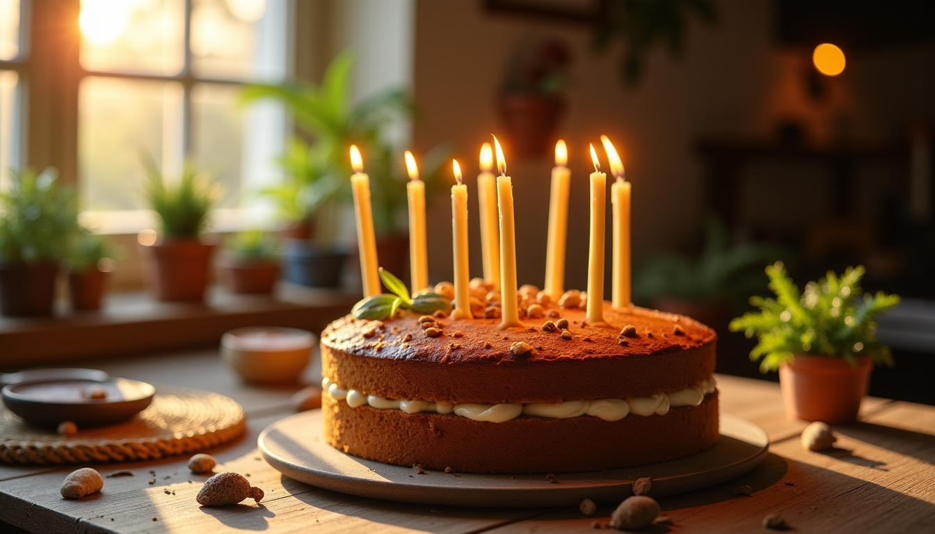 Bougies d'anniversaire en cire d'abeille : le secret d'un gâteau plus sain et chaleureux